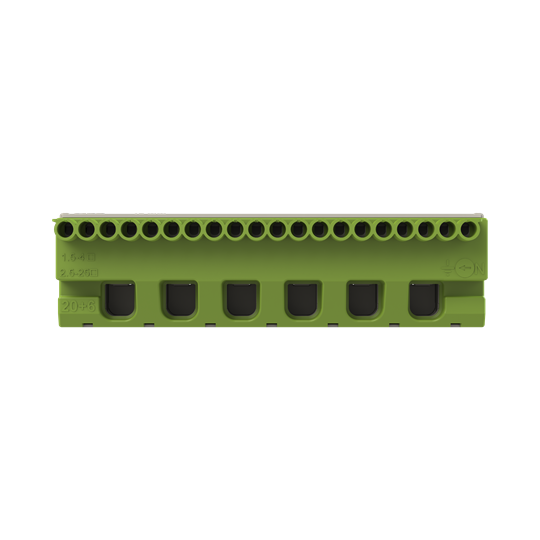 Terminal bloğu vidasız PE 20×1,5-4mm²+6x25mm²
